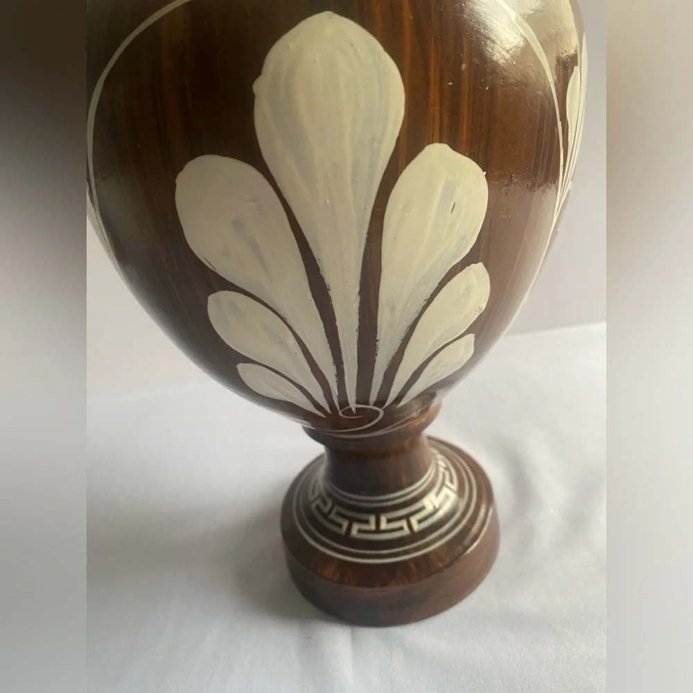 Vintage Style Mid-Century Greek‎ Style Clay Art Pottery  Amphora Shaped Vase 15
